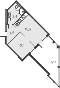 2-комн., 36.8 м²