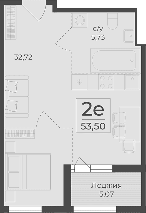 Своб. план., 48.43 м²