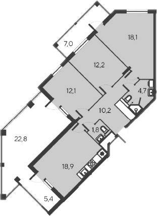 4-комн., 78 м²