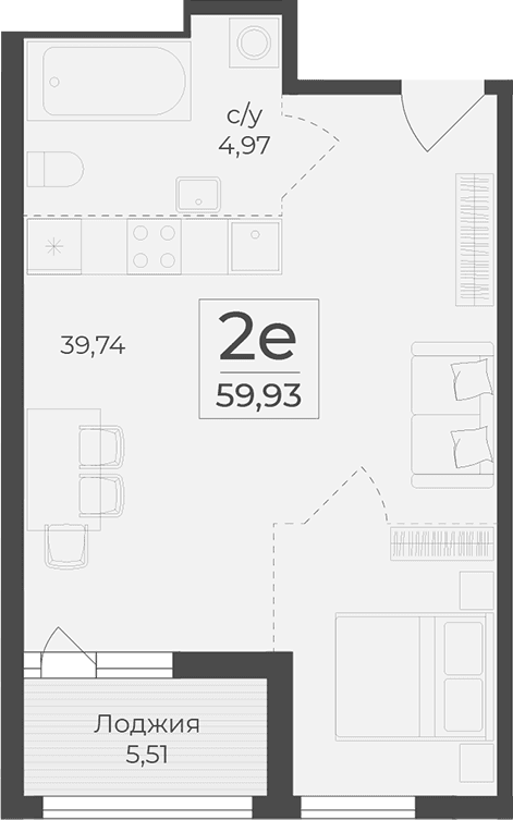 Своб. план., 54.42 м²