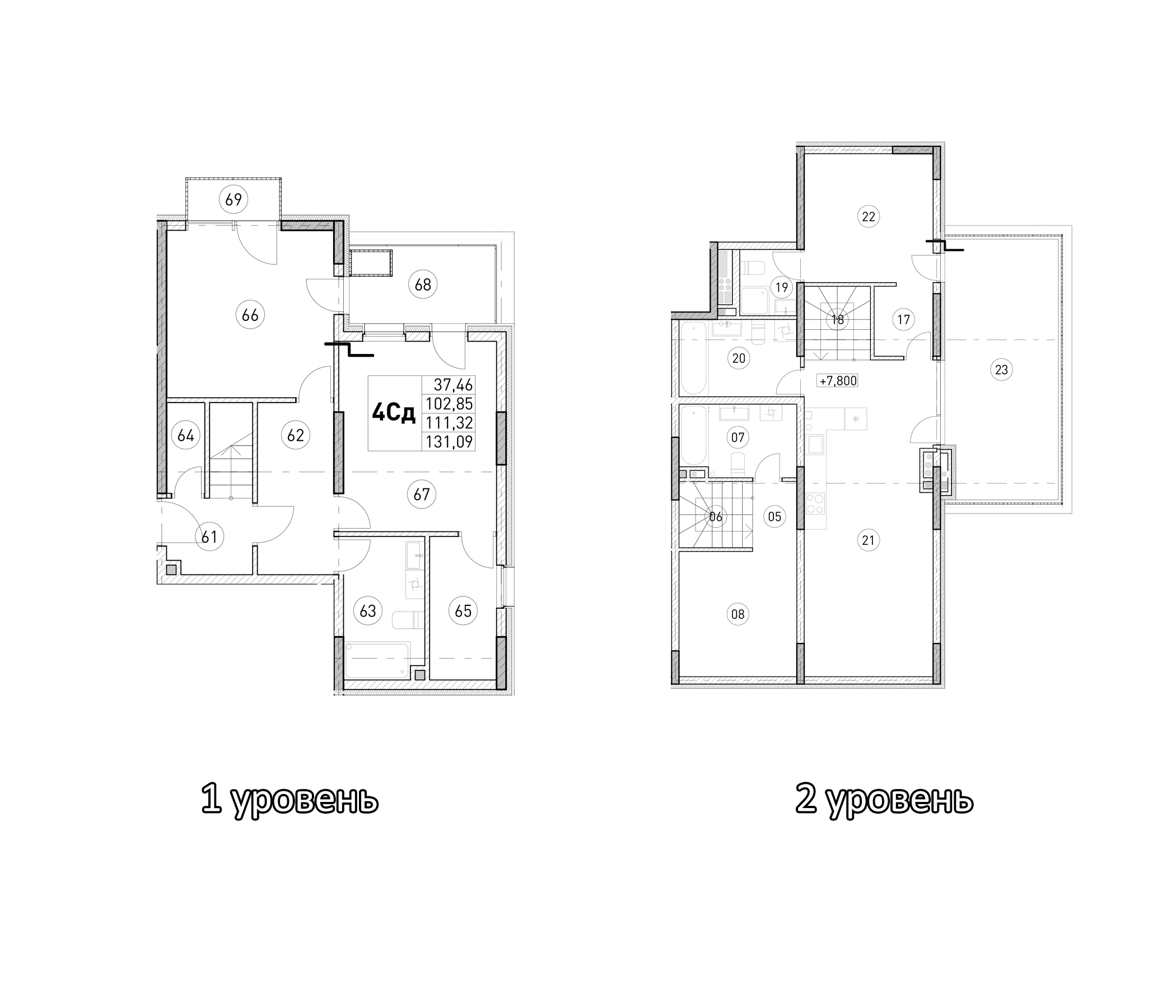 3-комн., 102.85 м²