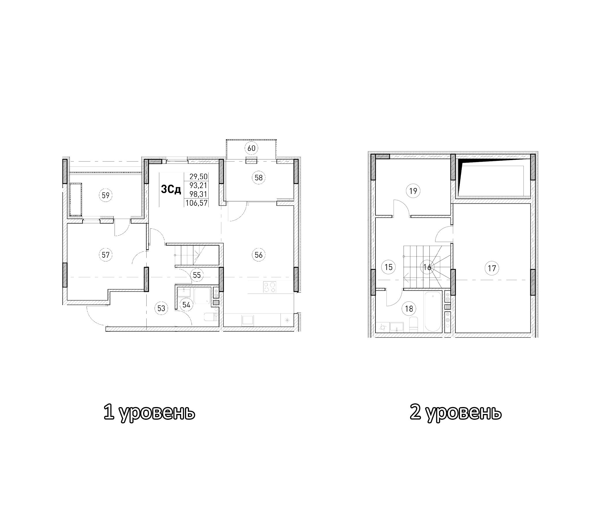 2-комн., 93.21 м²