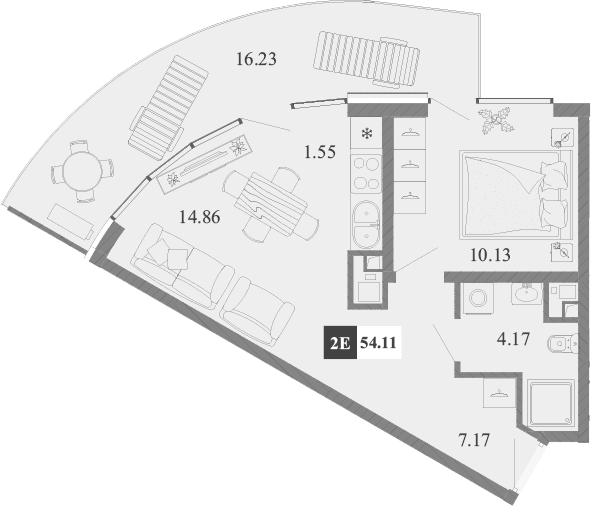 2-комн., 37.88 м²