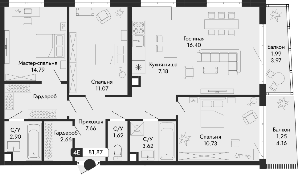 4-комн., 78.63 м²