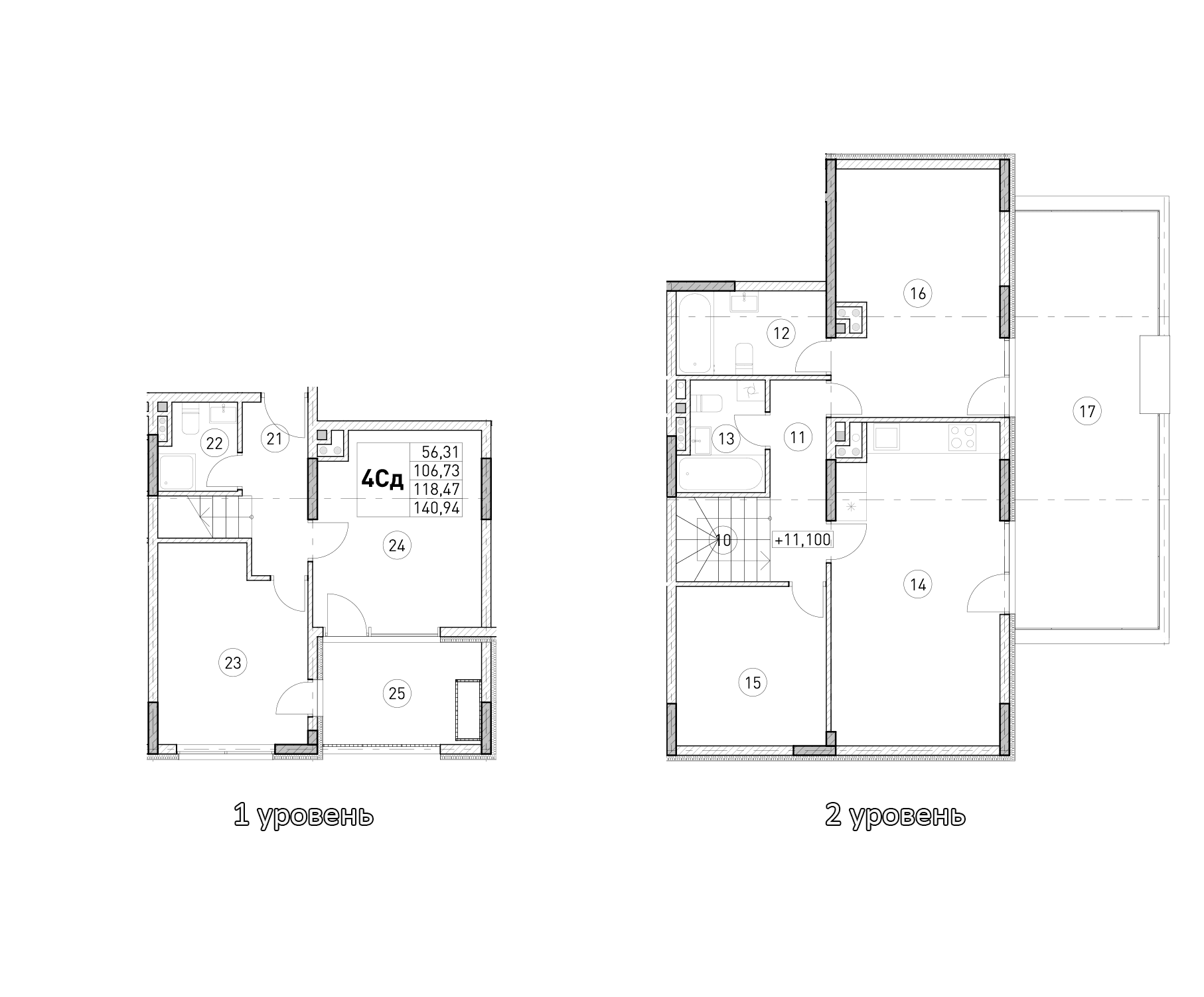 5-комн., 106.73 м²