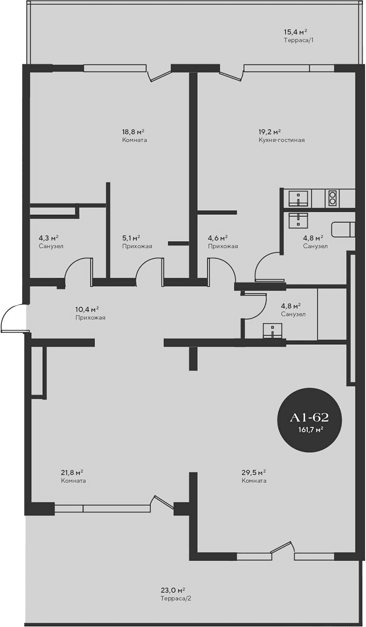 4-комн., 123.3 м²