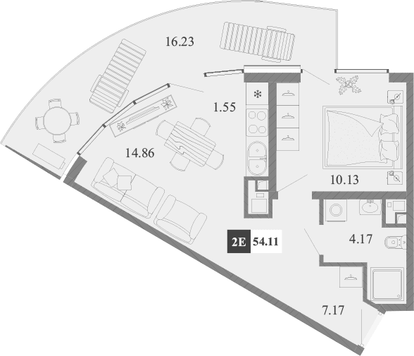 2-комн., 37.88 м²