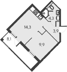 2-комн., 32.4 м²