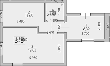 2-комн., 41.8 м²