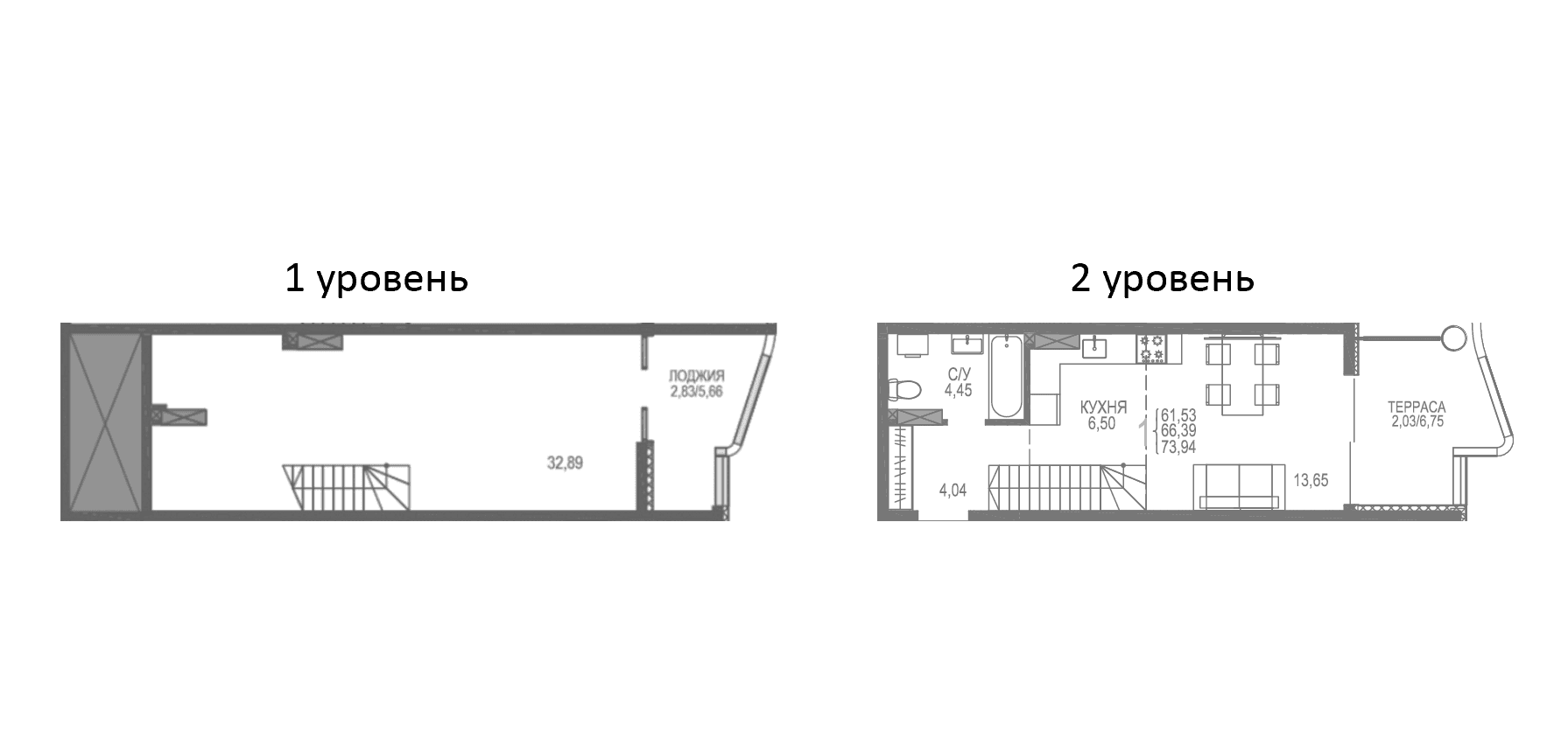 2-комн., 69.08 м²
