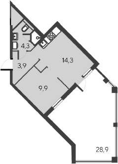 2-комн., 32.4 м²