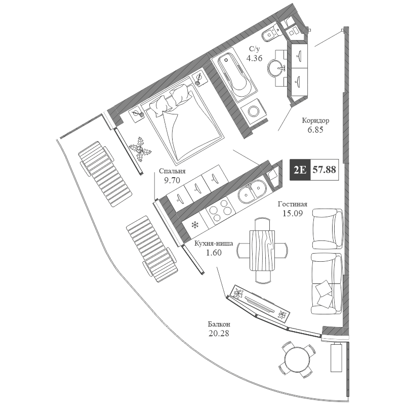 2-комн., 37.6 м²