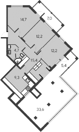 4-комн., 68.5 м²