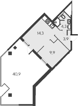 2-комн., 32.4 м²