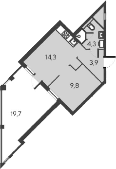 2-комн., 32.3 м²