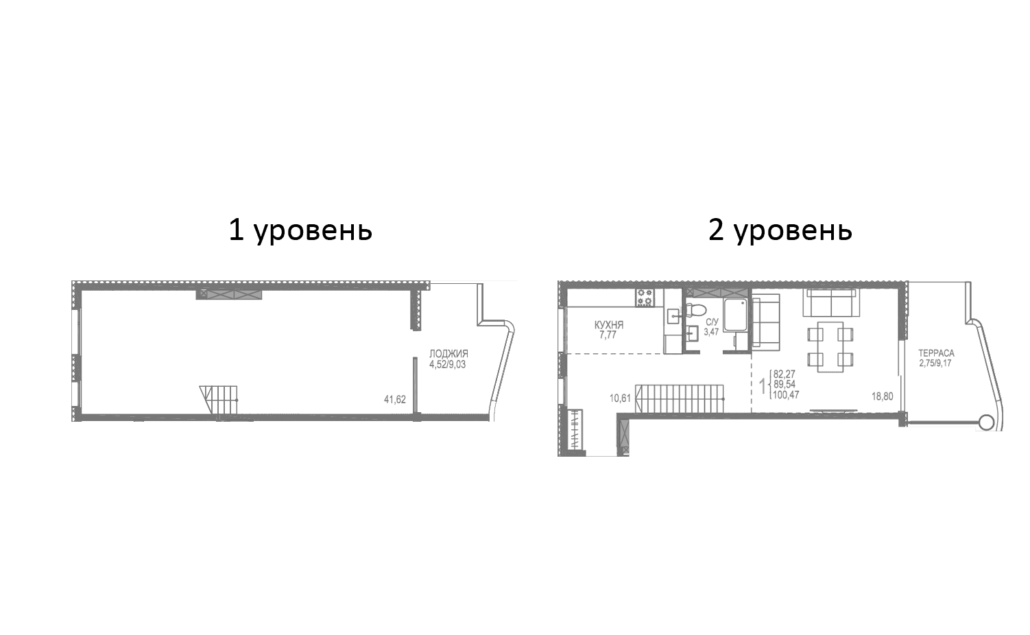 2-комн., 93.2 м²