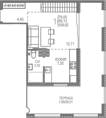 2-комн., 99.76 м²