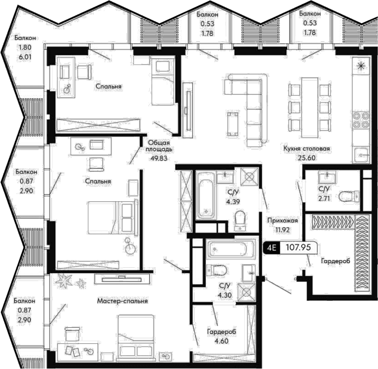 Своб. план., 103.35 м²