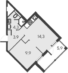 2-комн., 32.4 м²
