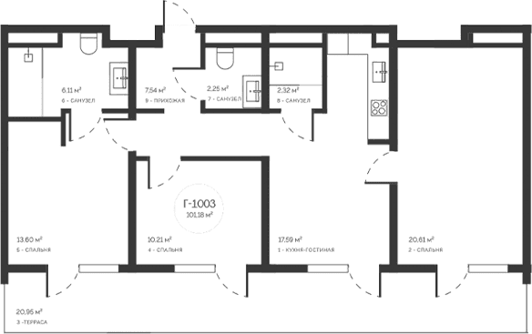 4-комн., 80.22 м²