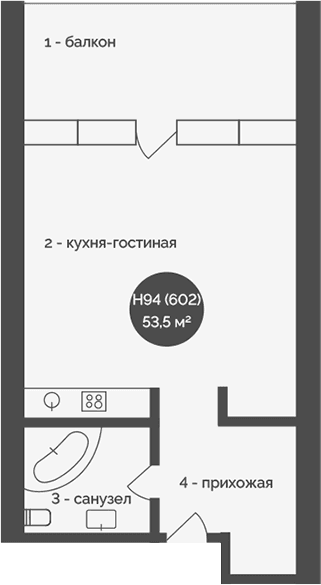 Своб. план., 53.5 м²