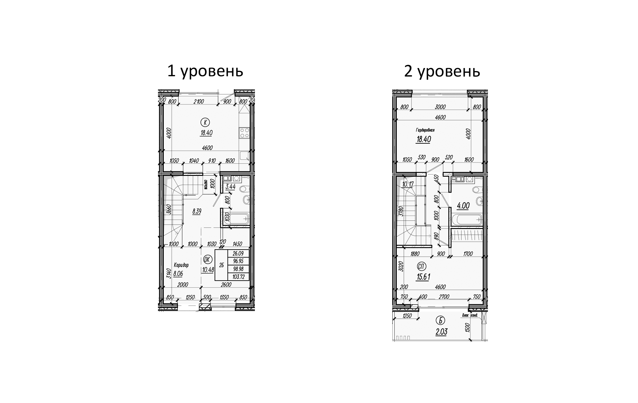 Таунхаусы, 90.37 м²