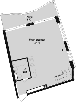 1-комн., 63.06 м²