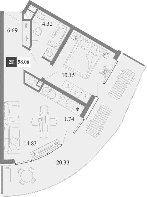 2-комн., 37.73 м²