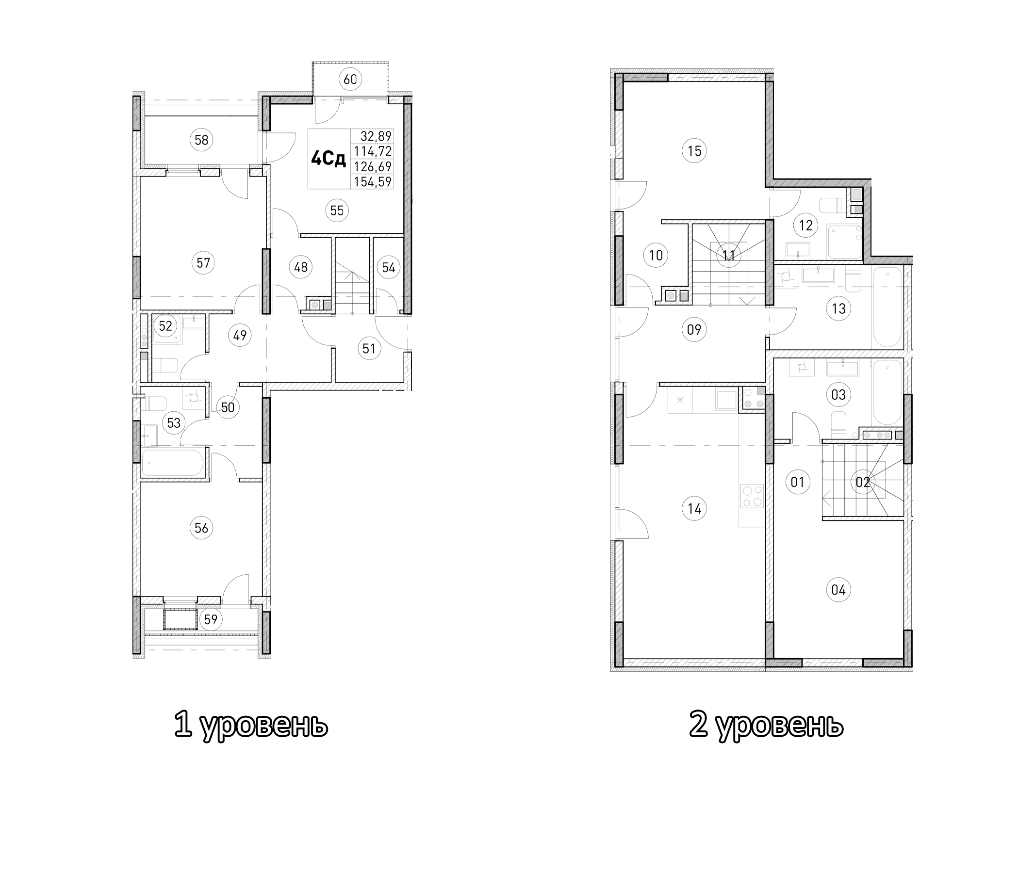 4-комн., 114.72 м²