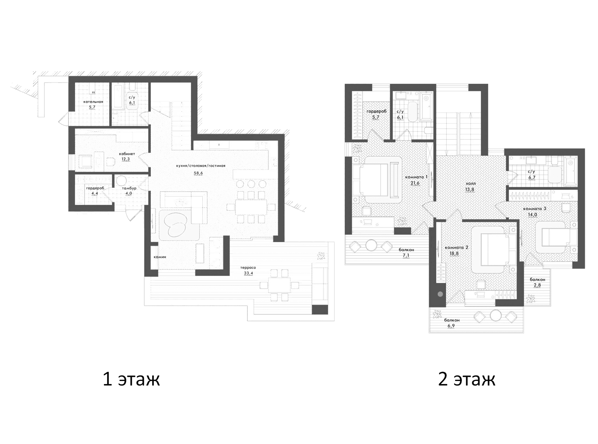 Коттеджи, 190.11 м²