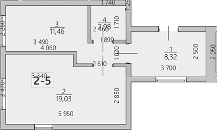 2-комн., 41.8 м²
