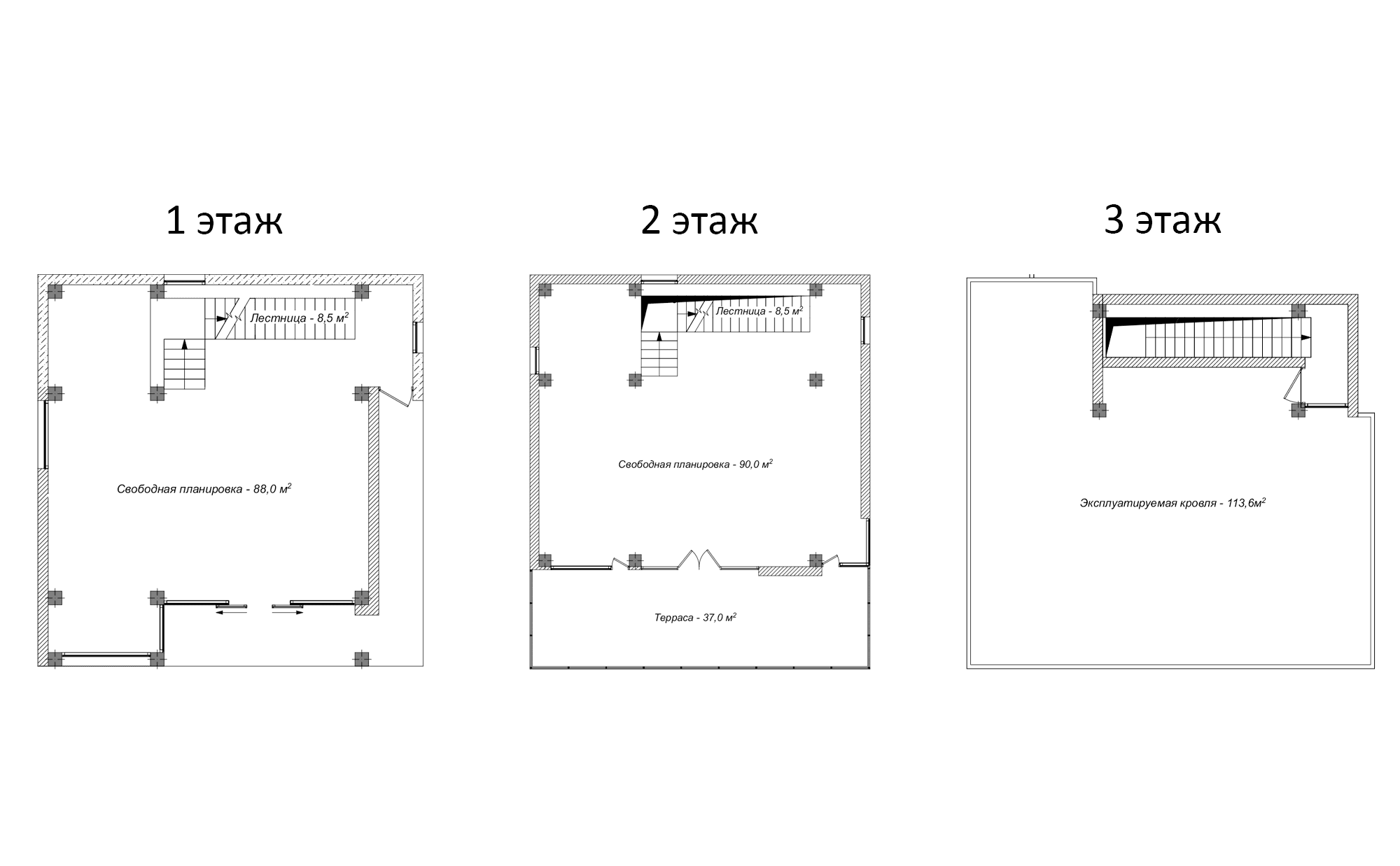 Коттеджи, 331 м²