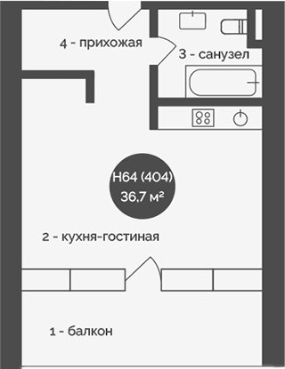 Своб. план., 36.7 м²