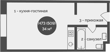 Своб. план., 34 м²