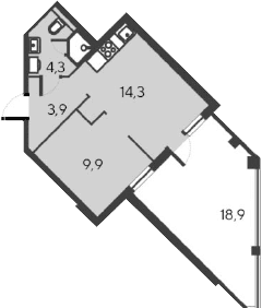 2-комн., 32.4 м²