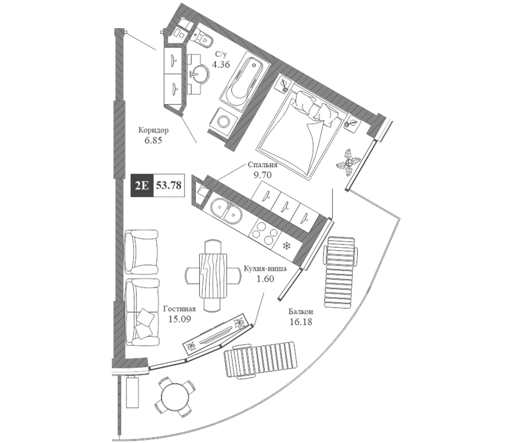 2-комн., 37.6 м²