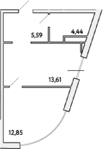 1-комн., 36.48 м²
