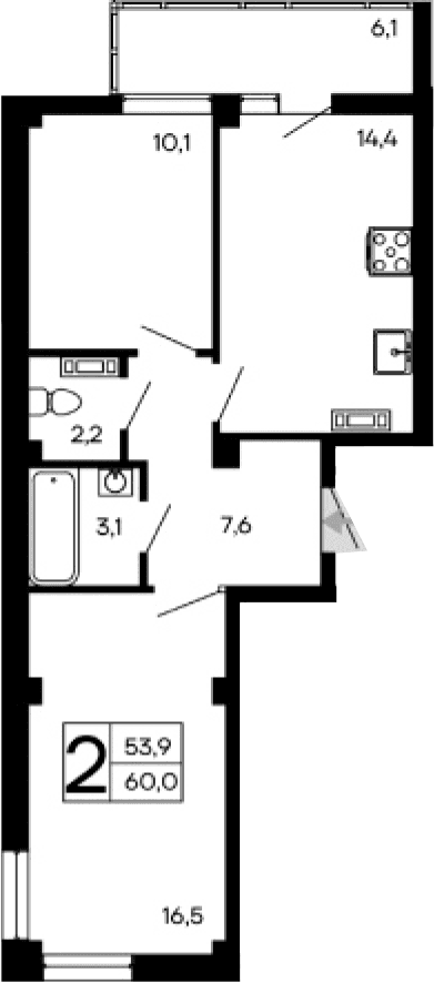 2-к. квартиры