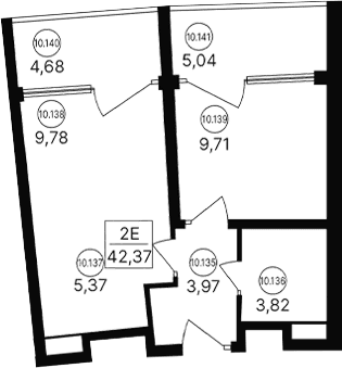 2-комн., 32.65 м²