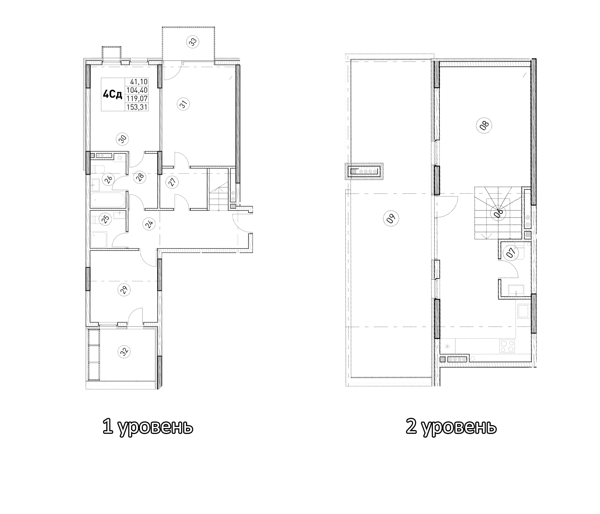3-комн., 104.4 м²