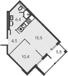 2-комн., 36.8 м²