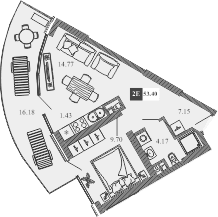 2-комн., 37.22 м²