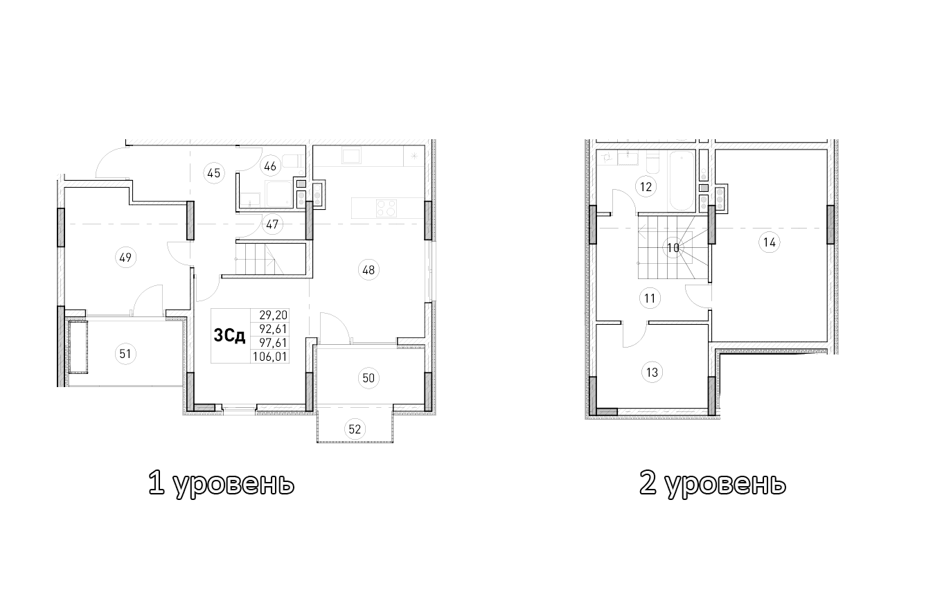 2-комн., 92.61 м²