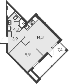 2-комн., 32.4 м²