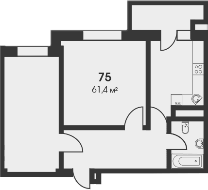 Своб. план., 61.4 м²