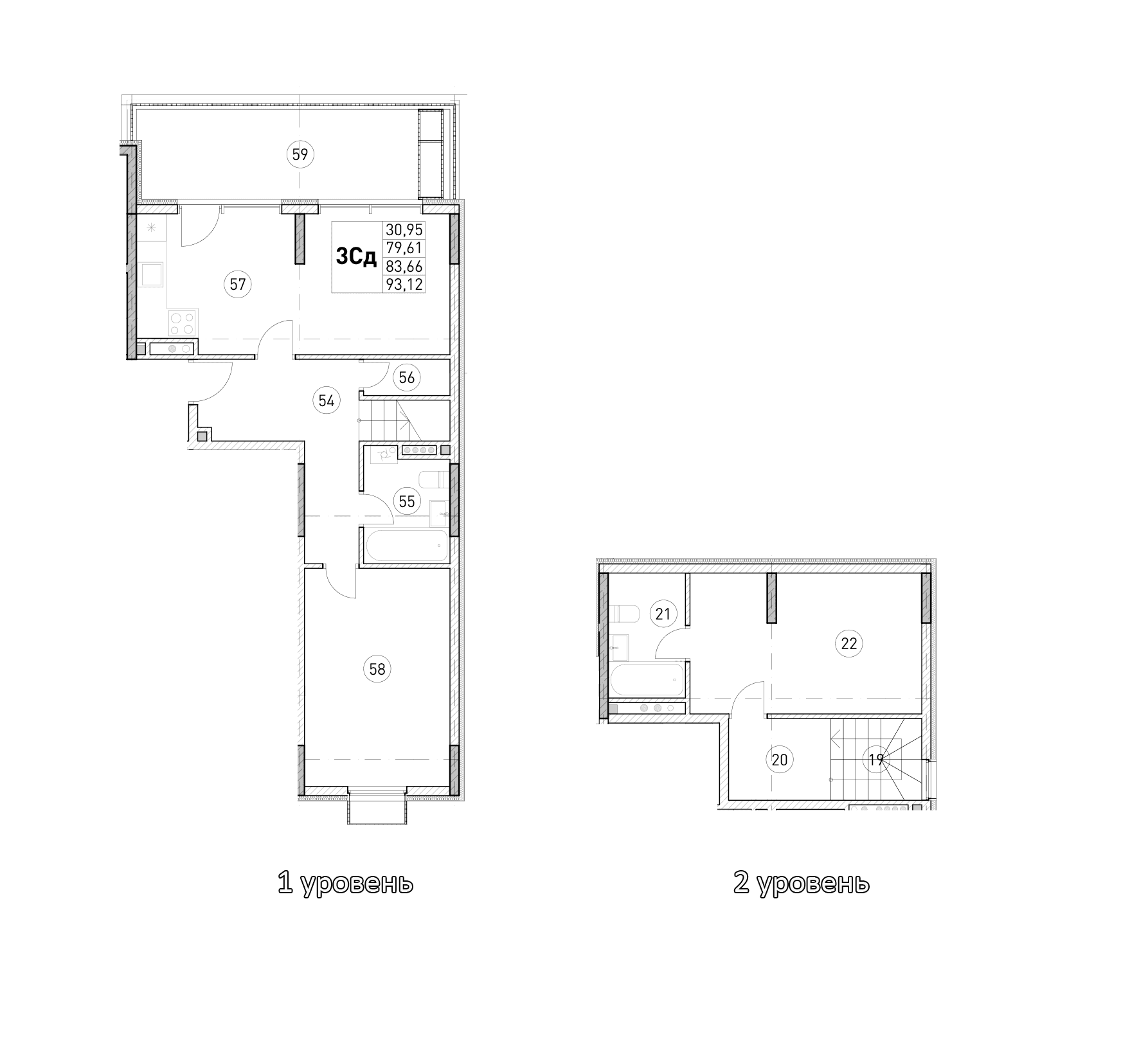 2-комн., 79.61 м²