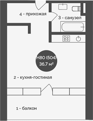Своб. план., 36.7 м²