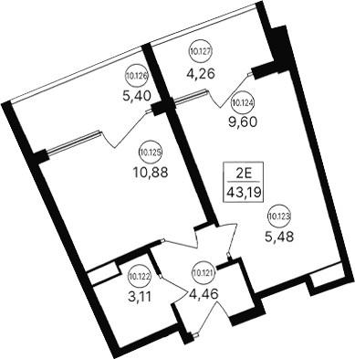 2-комн., 33.53 м²