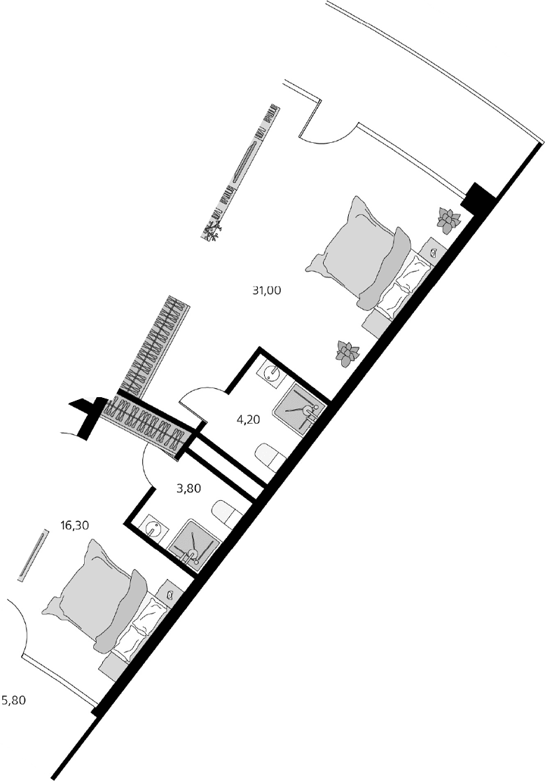 3-комн., 152.6 м²