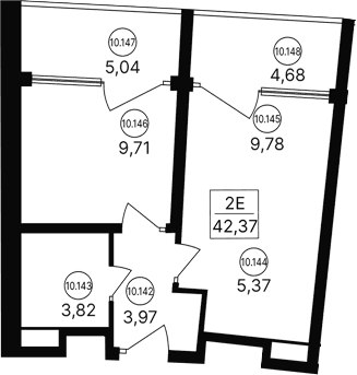 2-комн., 32.65 м²